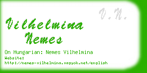 vilhelmina nemes business card